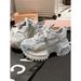 Rhinestone Embellished Platform Sneakers Comfortable Stylish Blue Purple Black Sizes_vogvips.com