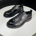 2025v Genuine Buine Caual Cowhide Emboed Crocodile Pattern Thick Sole Height Increaing Black Leather Wedding Men'_vogvips.com