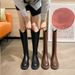 2024 Autumn Winter New Style Hidden Wedge V-Cut Western Cowboy Wo, Petite High Tube Over-the-Knee Riding Boots For_vogvips.com