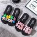 Anti-slip, Comfortable, Thickened Princess-style Floral Women's Slip-on Sandals, Ultra-light, Trendy, Home-friendly,_vogvips.com