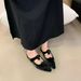 2026 Spring/Summer New Pointed-Toe Shallow Mules French Style Elegant Fashionable Comfortable Closed-Toe Slippers For_vogvips.com