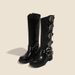 Melard Western Cowboy For Women 2025 New Spring And Autumn Thick Heel Long Over-the-Knee High Martin Boots_vogvips.com