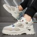 Men's Fashion Low-Top Sneakers - Breathable Casual Slip-On Shoes With Platform Sole, Minimalist Korean Style, Black/Tan/White_vogvips.com