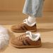 New Winter Cotton Women's Plush Training Versatile Trendy Forrest Gump Warm Thick Sports Shoes_vogvips.com