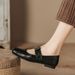 H83-1 Pig Mouth Flat One-Strap Mary Jane Leather Metal Decor Soft Sole Small Fragrance Style Spring Women's Shoes New_vogvips.com