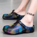 Men's Summer Baotou Printed Beach Sandals Men Sports Outside Wear Home Beach Slippers_vogvips.com