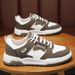 2025 Spring New Breathable Men's Trendy Versatile White Thick Soled Sports Casual Board Shoes_vogvips.com