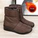 Large Size Winter Warm Snow Boots Middle-aged And Elderly Women, Waterproof Lazy Shoes For Moms_vogvips.com
