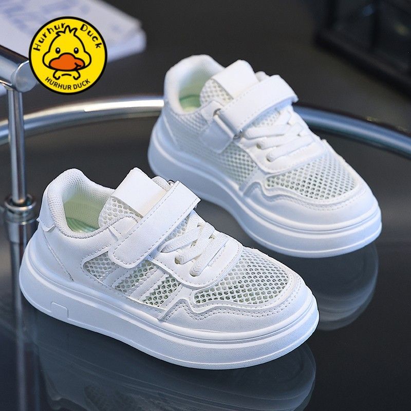 Children's Sneakers 2026 Spring Summer New Boys' Casual Campus Sports Performance White Shoes For Older Boys And Girls_vogvips.com