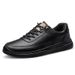 Height-increasing Men's Shoes Men's Casual Leather Shoes Genuine Leather One-pedal Sports Shoes Men's Warm And Fleece Board Shoes_vogvips.com