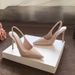 2025 Summer New Style Thin Heel Pointed Toe Backless Versatile Nude Patent Leather High Heels Fashion Korean Version_vogvips.com