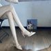 2025 Spring Summer New Nude Bowknot Stiletto High Heel Women Satin Pointed Toe Sandal French Style Elegant Single_vogvips.com