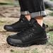Outdoor Hiking Shoes Women Lace-up Low-top Breathable Shock-absorbing Casual Shoes Men Anti-slip Flat Wear-resistant Shoes Men_vogvips.com