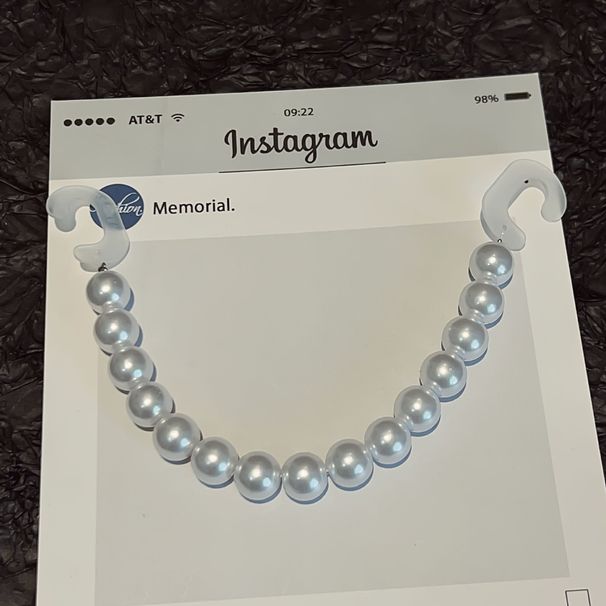 Flower Decorated Crocs, Garden Shoes, Decorative Accessories, Outfit Accessories, Tassel Imitation Pearl Chains_vogvips.com