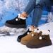 Women's Shoes Thick Soled Snow Boots For Women, Winter Fleece Lined Meridian Loafers_vogvips.com