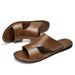 Summer Men's Shoes New Beach Cool Leather Men Fashion Man Designer Simple Light Comfortable Outdoor Cowhide Slippers_vogvips.com