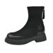 712-8-9 Tube Slim Elastic Heel Thick Sole Long Suede Over-the-Knee 41-43 Large Size Women's Boots_vogvips.com