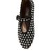 2025New Year Mary Jane Shoes Women Genuine Leather Round Toe Studded Flat Comfortable Ballet Dance Shoes_vogvips.com