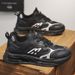 Autumn 2025 New Breathable Mesh Men's Sports Korean Version Trendy Versatile Thick Soled Dad Shoes_vogvips.com