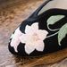 Pointed Single Lily Flower Embroidered Cloth Fashionable Women's Shoes, One Line Buckle_vogvips.com