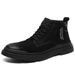 European Warm Series Men's Martin Boots High 2025 New British Style Versatile Suede Desert Work Shoes Mid Top Trend_vogvips.com