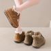 Tire Thick Soled Snow Boots For Women In Winter With Plush Fur Shoes For Women, Warm And Internally Raised Snow Cotton Shoes_vogvips.com