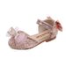 New Girl Princess Girl Bow Small Big Child Dance Show Shoes Single Shoes Leather Shoes_vogvips.com