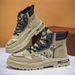 European Warm Series Martin Work Shoes Versatile Oversized Boots Men's Comfortable Casual Sports Extra Large Camouflage_vogvips.com
