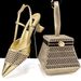 Women’s Shoes women's shoe and bag set simple pointed high heels pyramid shaped handbag suitable for banquets and daily life_vogvips.com