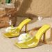 Women’s Shoes Flower Decoration Open Toe High Heel Sandals Women's Summer Outdoor Beach Shoes_vogvips.com