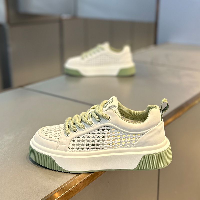 Men's 2025 Summer New Low-Top Soft Sole Mesh Breathable Lightweight Comfortable Trendy Dad Casual Sports Shoes_vogvips.com