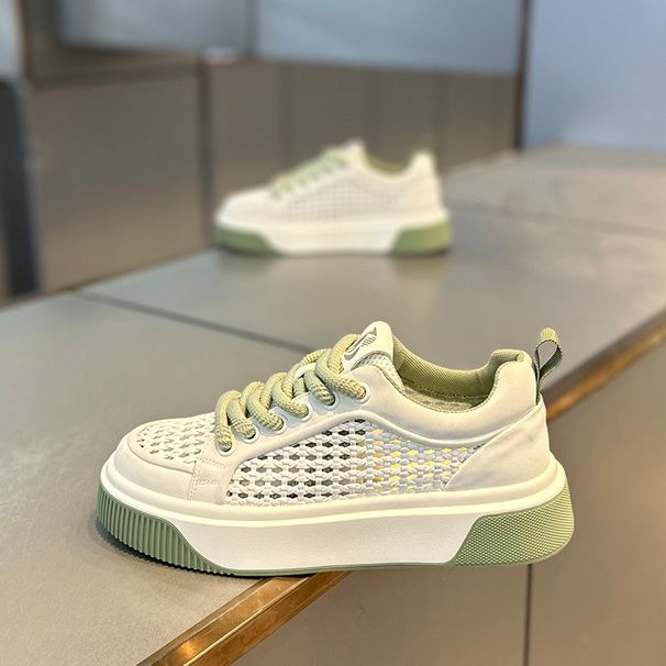 Men's 2025 Summer New Low-Top Soft Sole Mesh Breathable Lightweight Comfortable Trendy Dad Casual Sports Shoes_vogvips.com