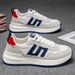Men's Shoes Breathable Mesh Casual Sneakers For Summer - Lightweight Running Shoes With Thick Sole, Fashionable Dad Shoes For Youth Student Dad Shoes_vogvips.com
