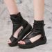 Foreign Trade Export Roman Shoes For Women, Summer Casual Fashion 2024 New High-Top Height-Increasing Wedge Sandals With_vogvips.com