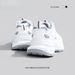 Huili Men's Couple's Sneakers, 2025 Spring And Autumn New Thick-soled Versatile Dad Shoes, Simple White Shoes For Women_vogvips.com