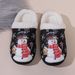 Cozy Plush Slippers For Women & Men - Soft Fleece-Lined Indoor/Outdoor House Shoes With Cartoon Print (Black, Red, Purple)_vogvips.com