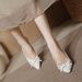 2025 New Summer Peep-Toe Sandals With Bowknot, Fashionable And Versatile Chunky High Heels_vogvips.com
