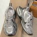 Thick Soled Height Enhancing Silver Women S New Multi Functional Breathable Casual Running Shoes_vogvips.com