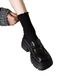 Platform Leather Small Leather Shoes Women's Casual Muffin Shoes One Pedal Loafers_vogvips.com