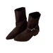 2026 Vintage Pointed Toe Short For Women Autumn Winter New Fashion Versatile Belt Buckle Korean Style Elegant Casual_vogvips.com