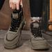 European Warm Series Autumn Winter Leather Fahion New Round Toe Height-Increaing Lace-Up Outdoor Sport Motorcycle Yellow Martin Men'_vogvips.com