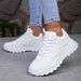 Fashion Woman Vulcanize Platform Casual Sneakers Women Flats Mesh Breathable Running Shoes Thick Sports Shoe_vogvips.com