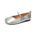 Flat Mary Jane Shoes Women's One-word French Single Shoes Women's Soft-soled Pig's Trotters Split-toed Shoes_vogvips.com