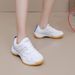 Summer Table Tennis Shoes For Men Large Size 46 White Tennis Sneakers Women Lace-Up Platform Men's Badminton Shoes Tenis Hombres_vogvips.com