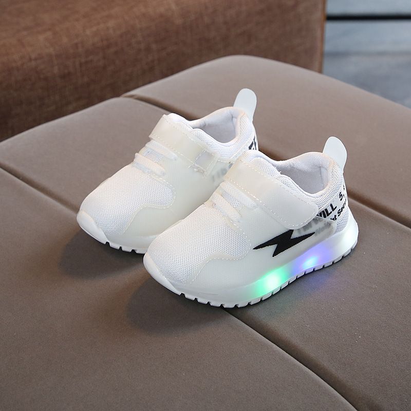 New Spring Autumn Children's LED Light-Up Shoes For 1-7 Year Olds, Boys And Girls' Mesh Lightweight Luminous Sneakers_vogvips.com