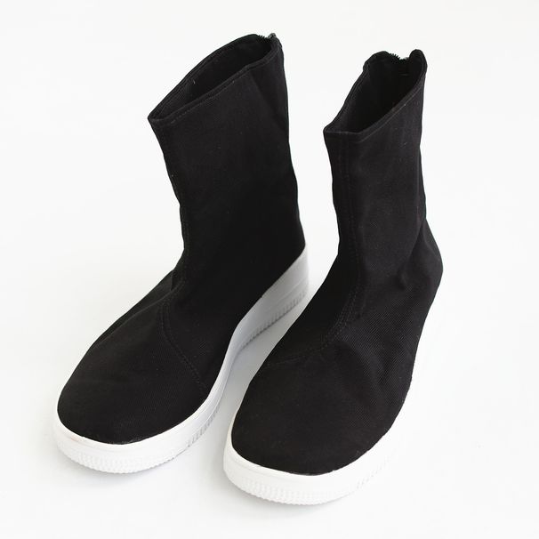 European Warm Series Mafan Cloth Martin Boots Stitched Canvas Casual Car Stitching Rubber Flat High Tube Spring Overshoes For Men_vogvips.com