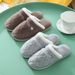 2025 New Couple Cotton Slippers Women In Autumn And Winter Indoor Use Thick Sole, Anti Slip, Wear Resistant, Home Warmth_vogvips.com