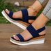 Large Size Wedge Sandals Women's New Fish Mouth Loose Set Foot Platform Sandals_vogvips.com