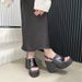 Internet Famous Slope Heel High Heels Sexy Slippers For Women To Wear In Summer. Instagram Damp Sponge Cake Thick Sole_vogvips.com