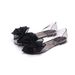 Heli Shark Women's Summer Fashion Peep-Toe Lace Large Flower Bow Flat Sandals Plastic Jelly Beach Shoes_vogvips.com